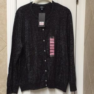 Woman’s black/silver cardigan